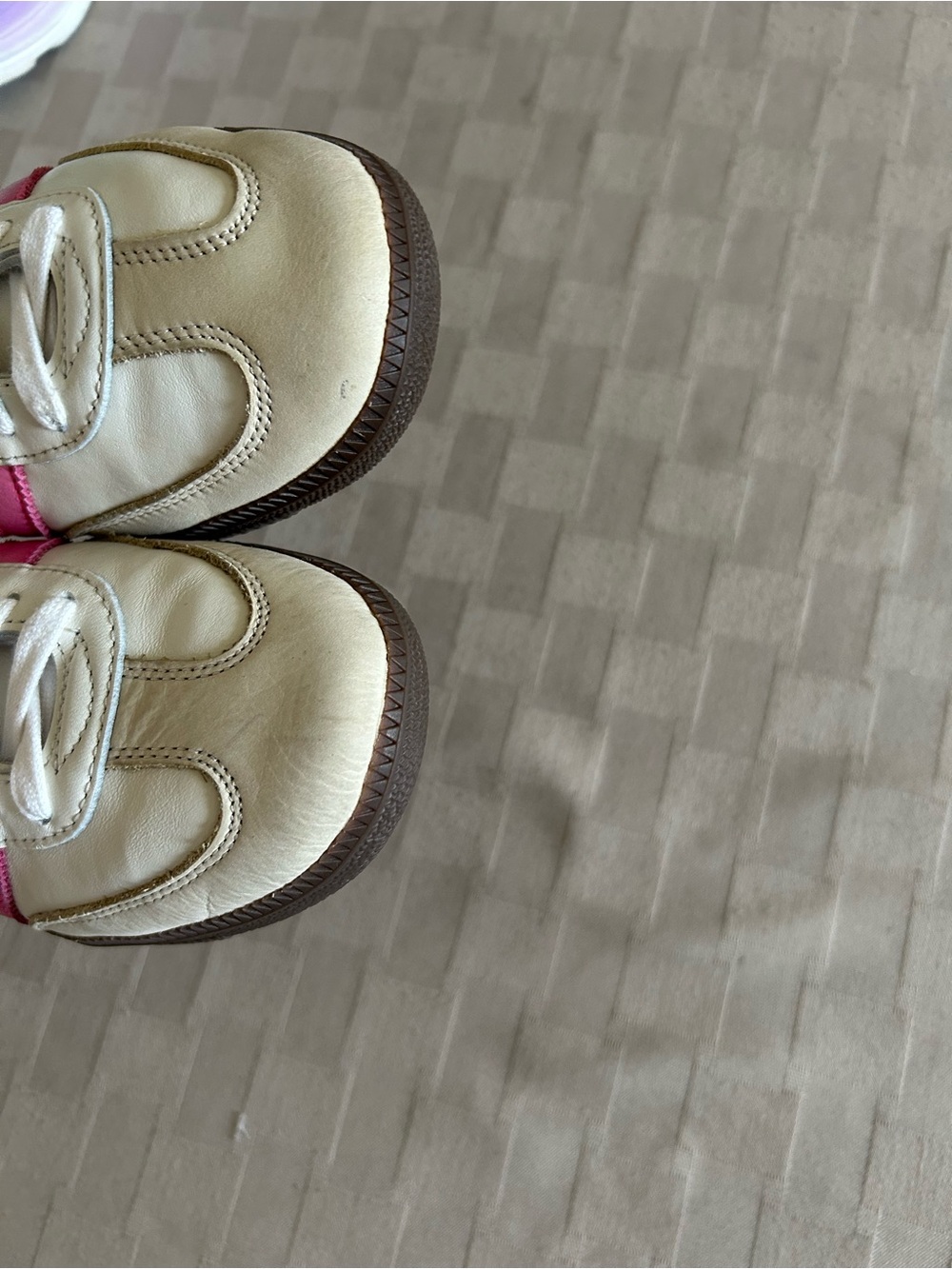 Adidas Samba OG Lucid Pink Sneakers - Cloud White/Rose Pink - Picture 13 of 15